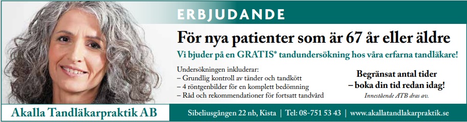 Gratis undersökning för 67+